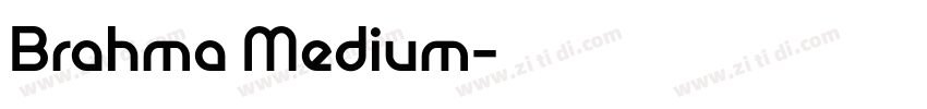 Brahma Medium字体转换